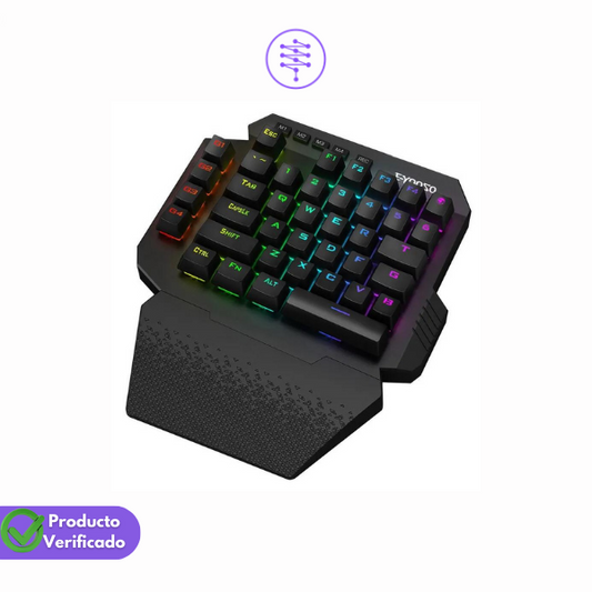 E-YOOSO K722 RGB 2.4Ghz Wireless Mini One-handed Mechanical Gaming Keyboard Blue Switch 44 Key Gamer for Computer PC Laptop